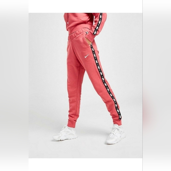 Nike Essential Fleece Tracksuit Set  In dusty Pink Size XS - Picture 4 of 11